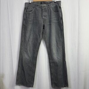 American Eagle Butterfly Distressed Vintage Gray Men's Jeans 36X34